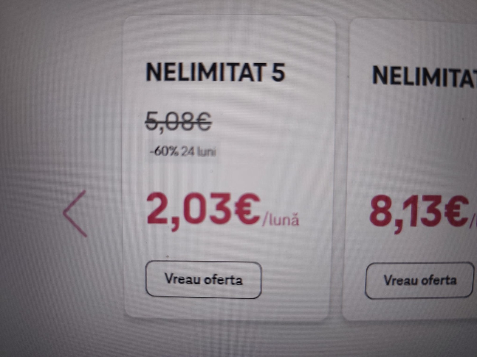 Abonament Nelimitat 5 la 2,03 euro pe lună: oferta de portare care te trece prin Telekom, dar ajungi la Vodafone
