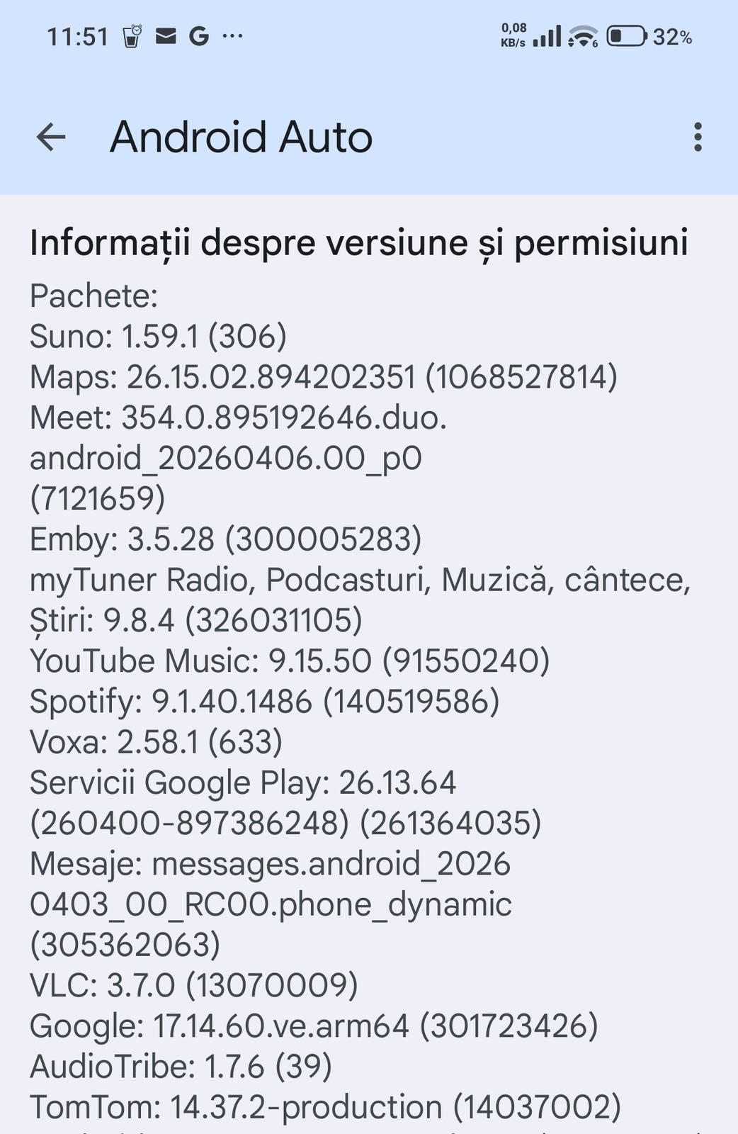 Android Auto 16.7 lansat de Google