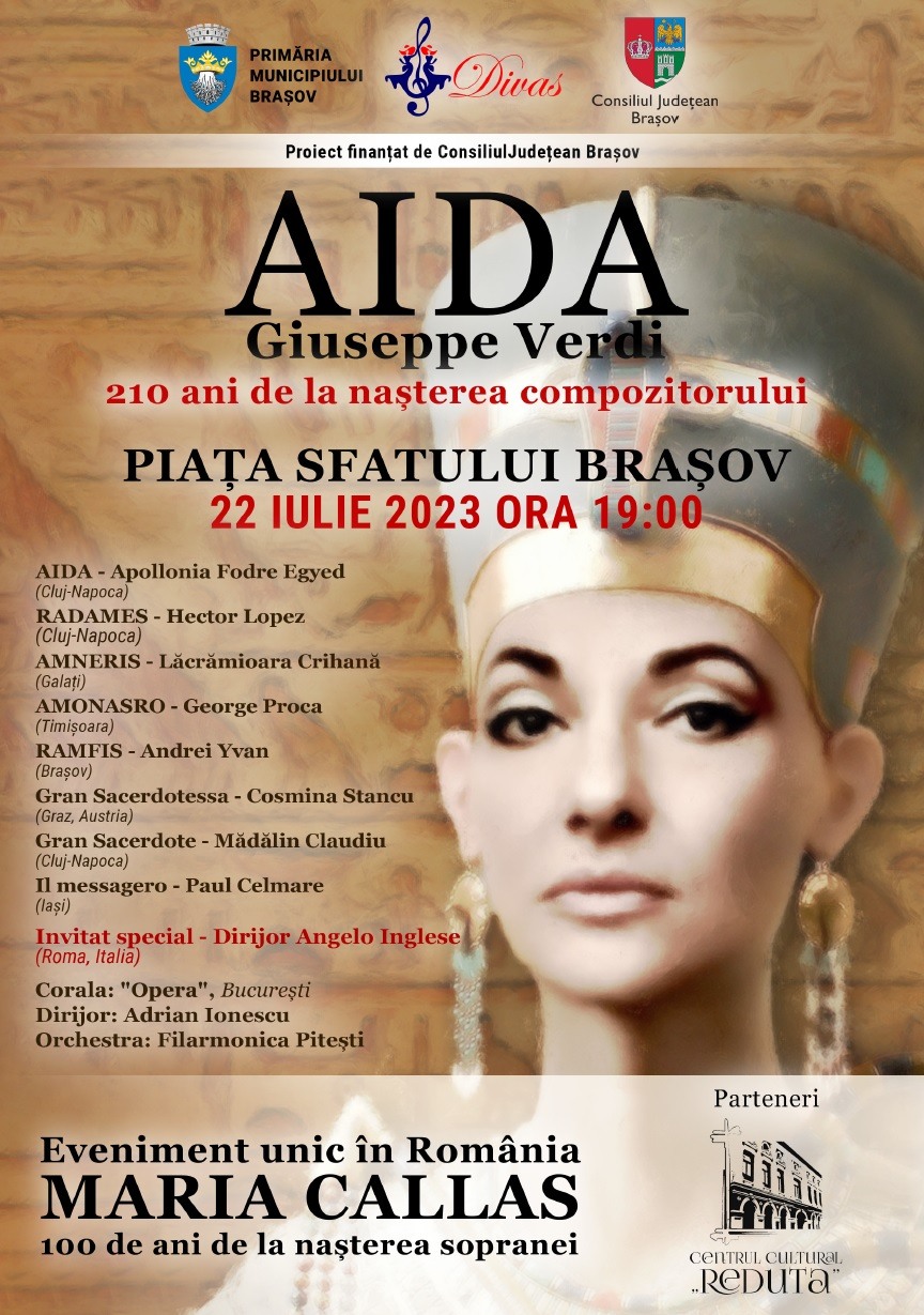 Asociația Divas vă invită la spectacolul "AIDA" de Giuseppe Verdi