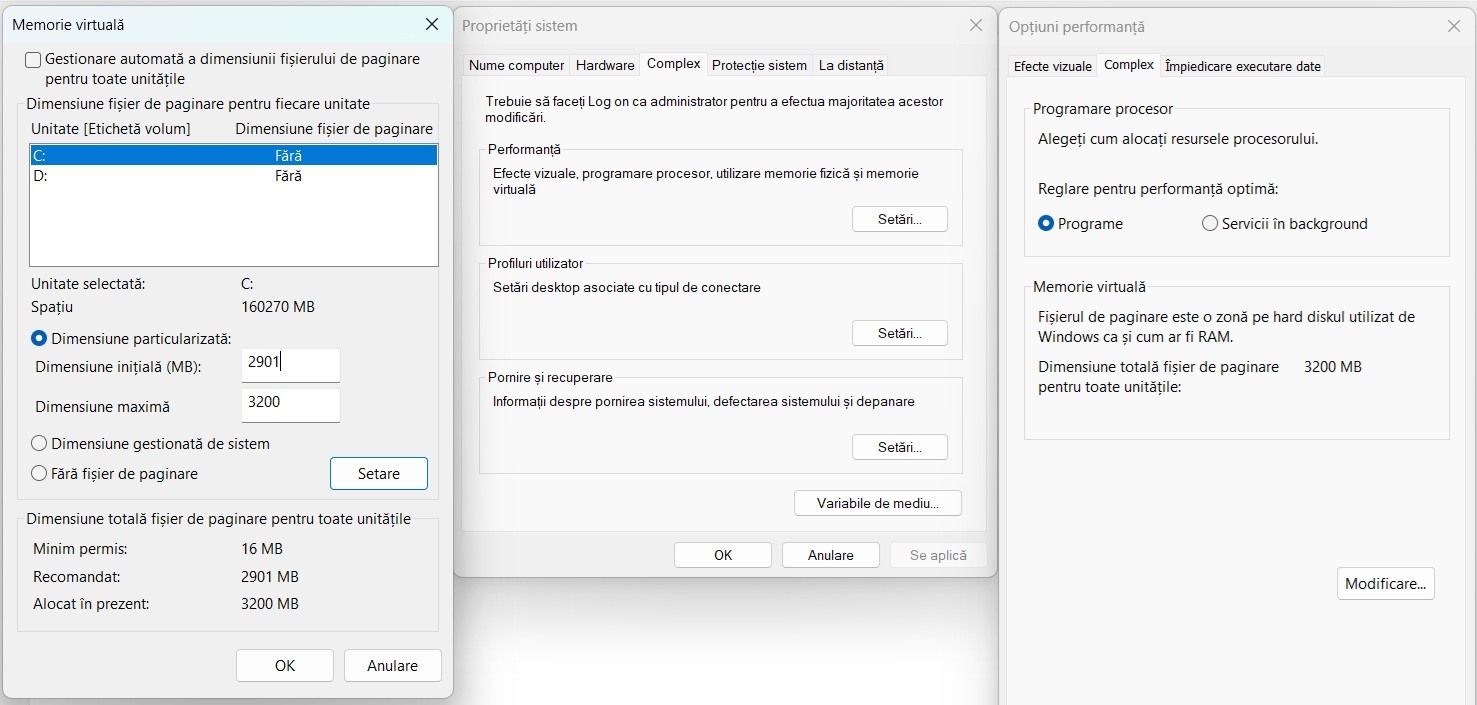 Ce este memoria virtuală în Windows? Are sens ajustarea ei manuală? 