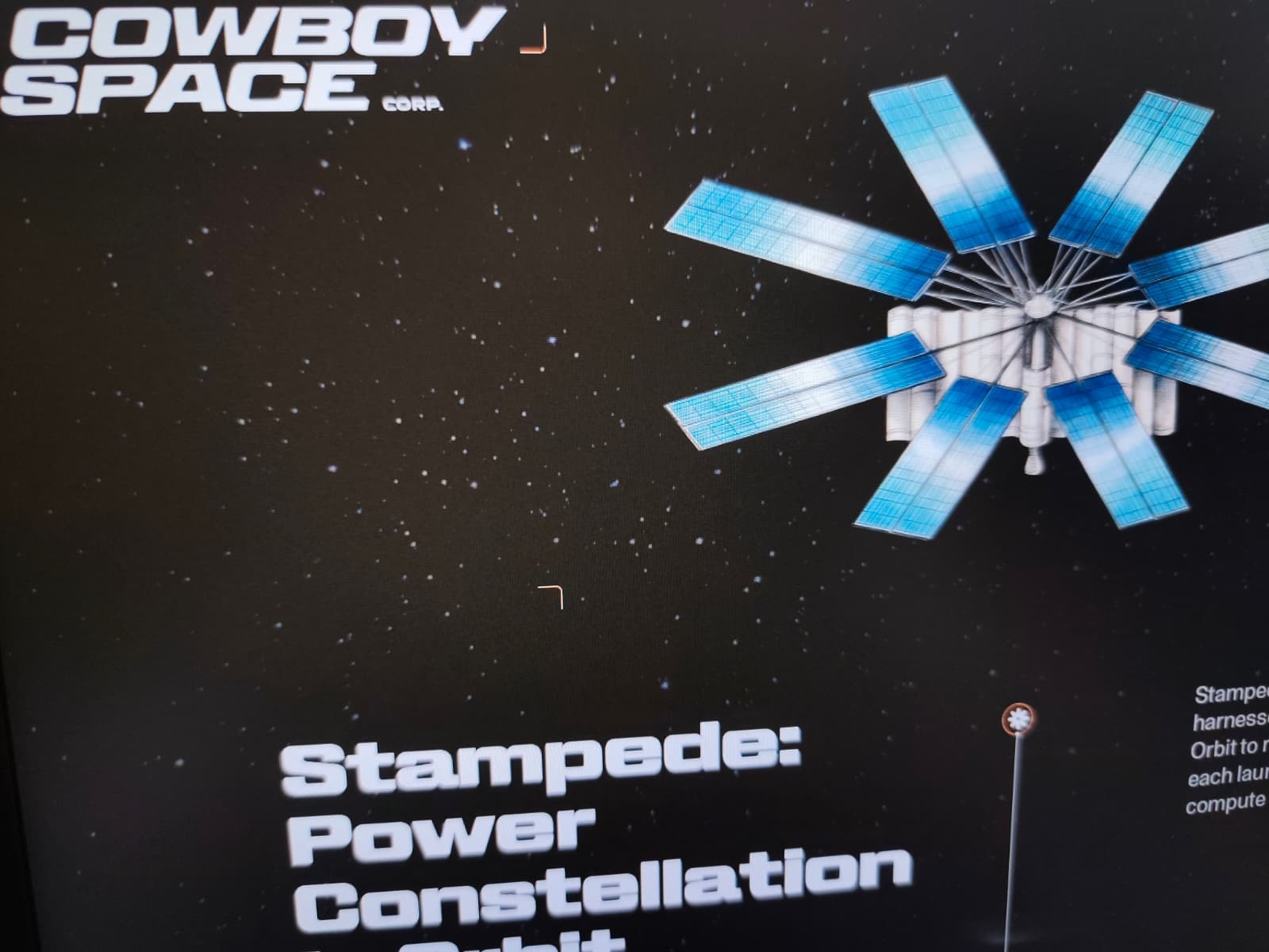 Cowboy Space vrea o constelație Stampede cu până la 20.000 de centre de date pe orbită