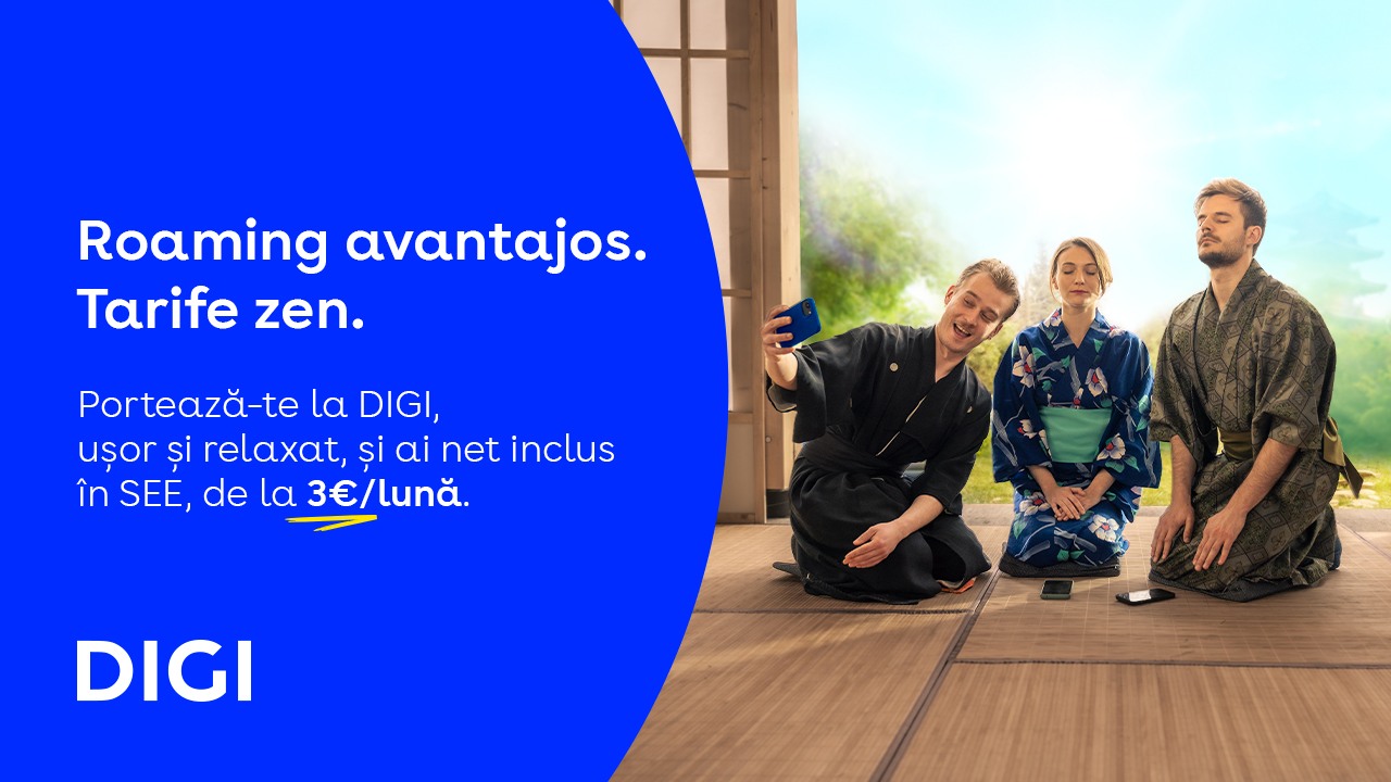 DIGI lansează campania „Roaming Zen”