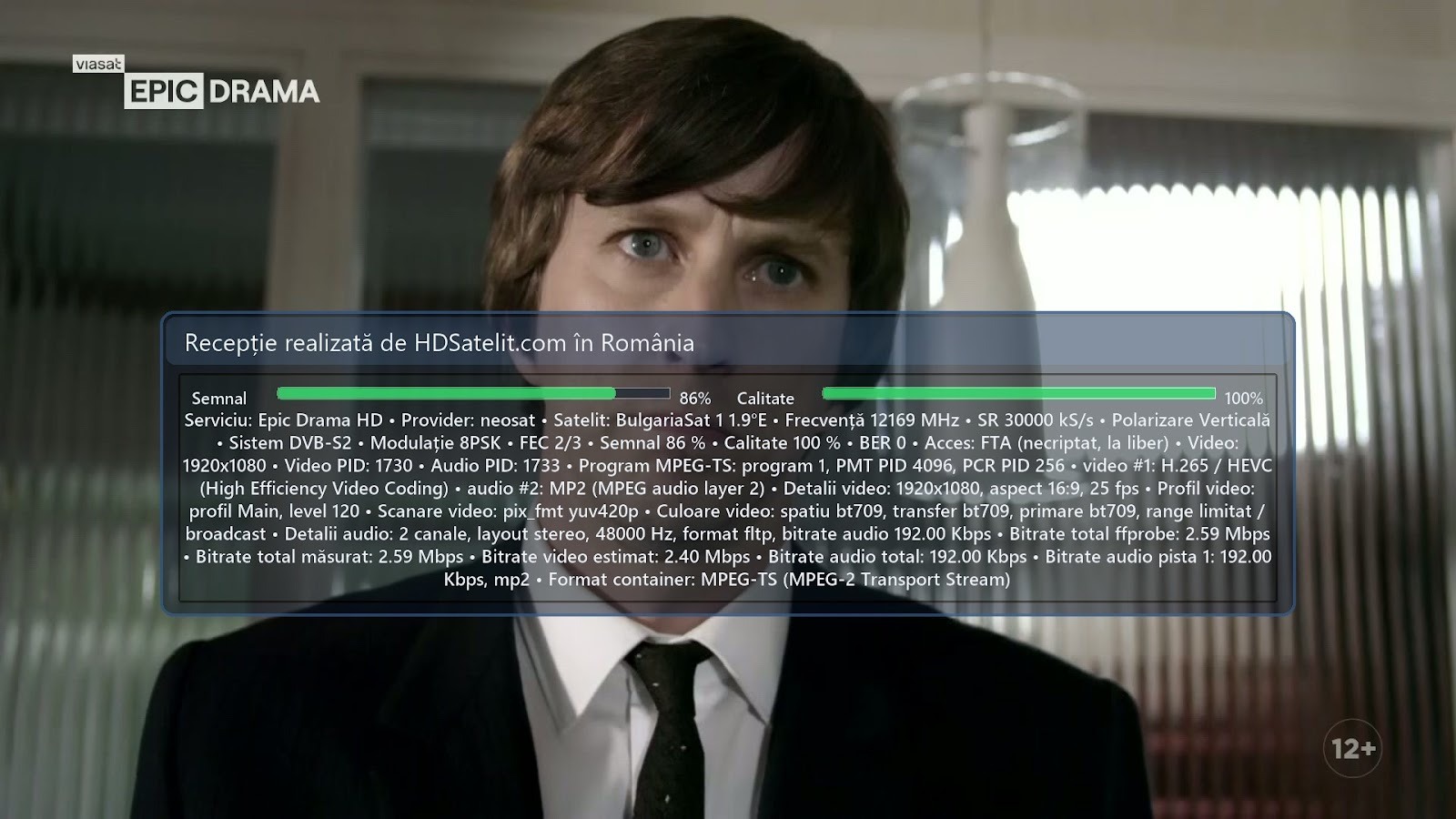 Epic Drama HD la liber pe BulgariaSat 1, verificat în România