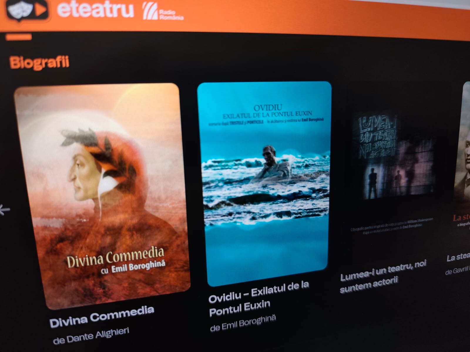 Eteatru.ro, platforma de streaming unde asculți gratuit teatru radiofonic și povești