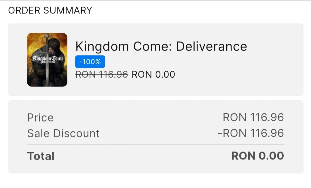 Kingdom Come: Deliverance este gratuit pe Epic Games Store