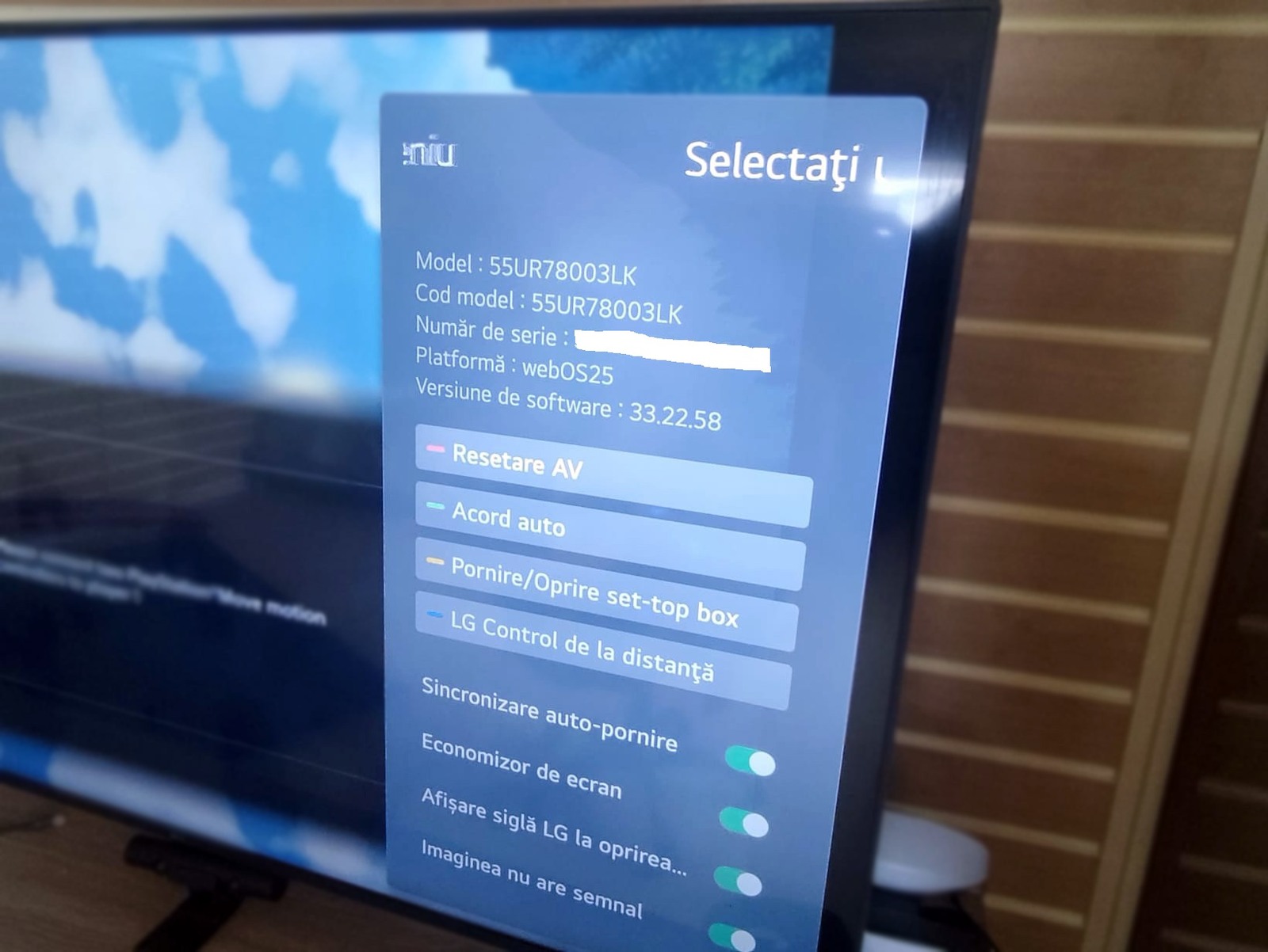 Mini meniu secret pe televizoare LG cu webOS: trei apăsări pe Setări deschid un meniu tehnic ascuns
