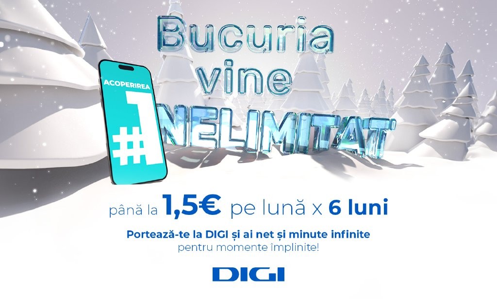 Oferta Digi Mobil pentru sărbătorile de iarnă: telefoane în rate fără avans sau reduceri la portare
