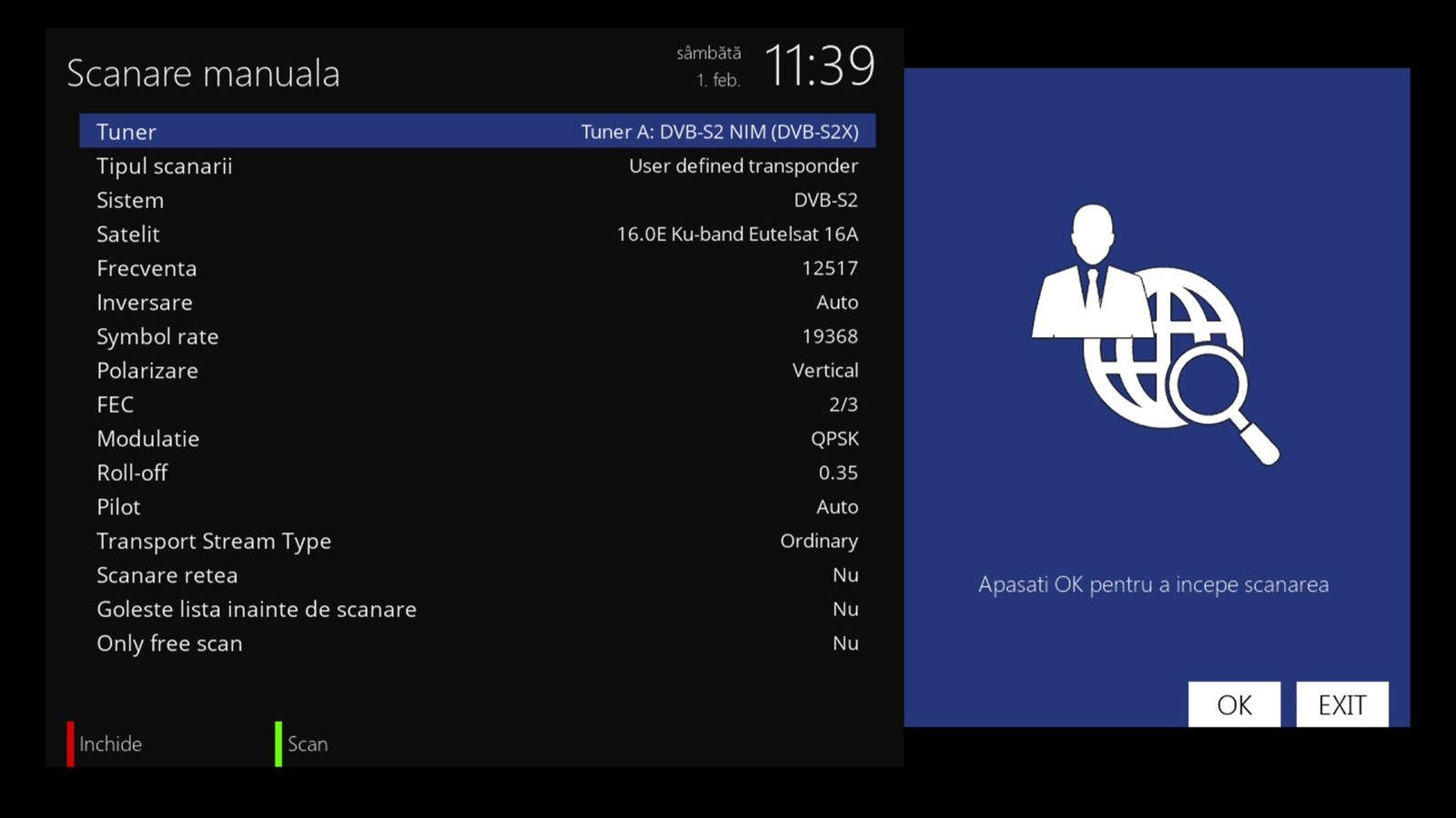 Pro Tv International nu mai este transmis prin satelitul Eutelsat  16A de la 16 grade Est
