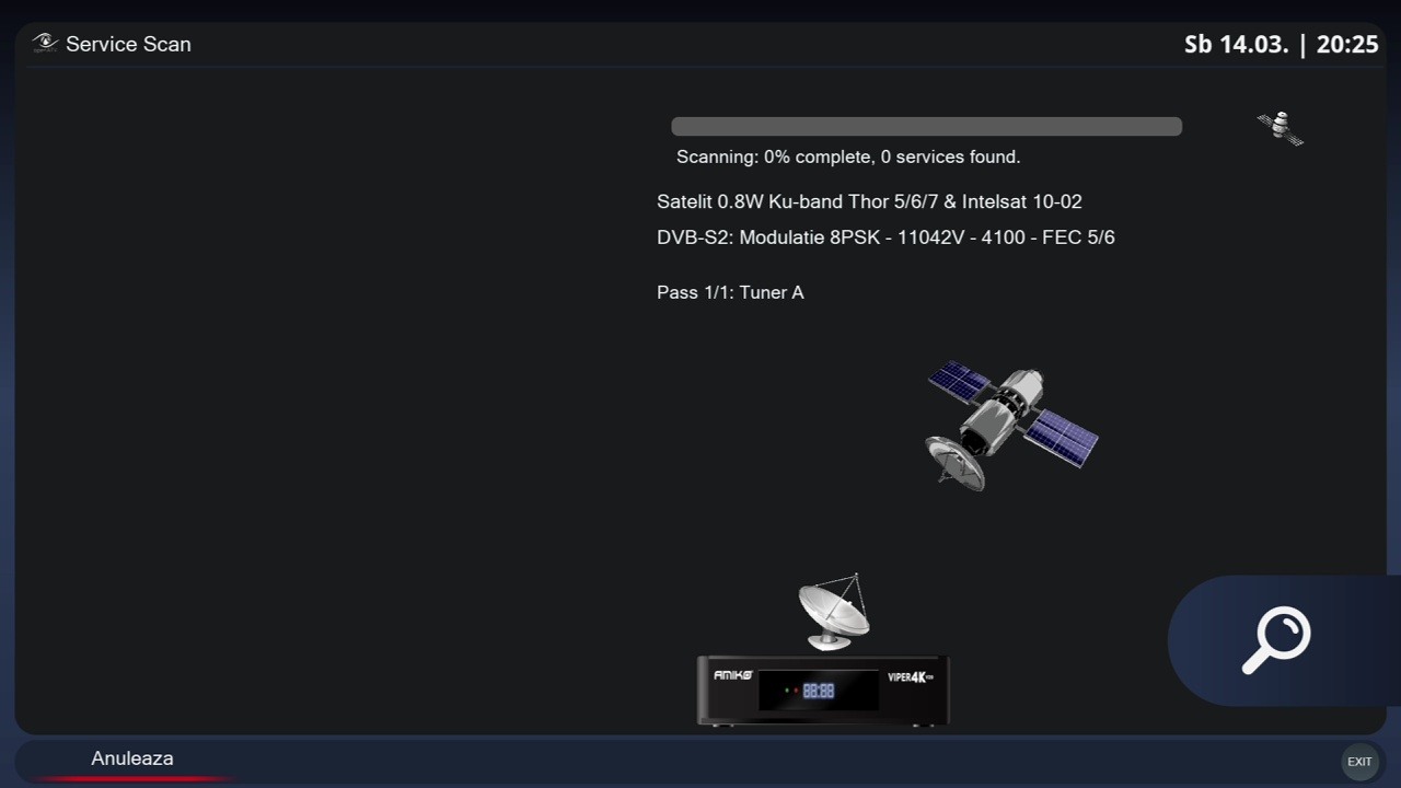 România TV a fost ultima televiziune care a emis prin fasciculul european al satelitului Amos 3 de 4 grade Vest. Acum emite gratuit prin  Intelsat 10-02, la 1 grad Vest.