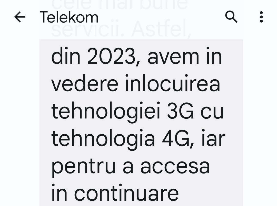 Telekom România recomandă schimbarea unor cartele preplătite vechi, deoarece renunță la 3G