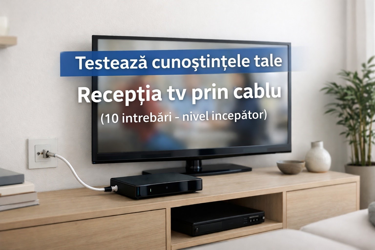 Test: Recepția tv prin cablu (10 întrebări - nivel începător)
