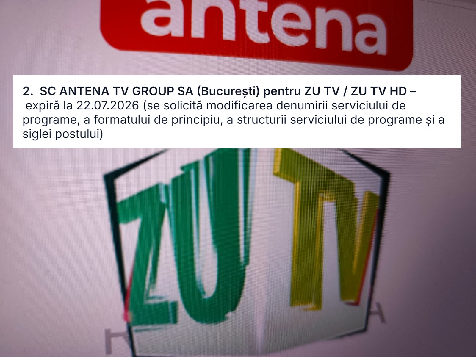 ZU TV se închide: va fi redenumit și va avea alt format de principiu, altă grilă și altă siglă