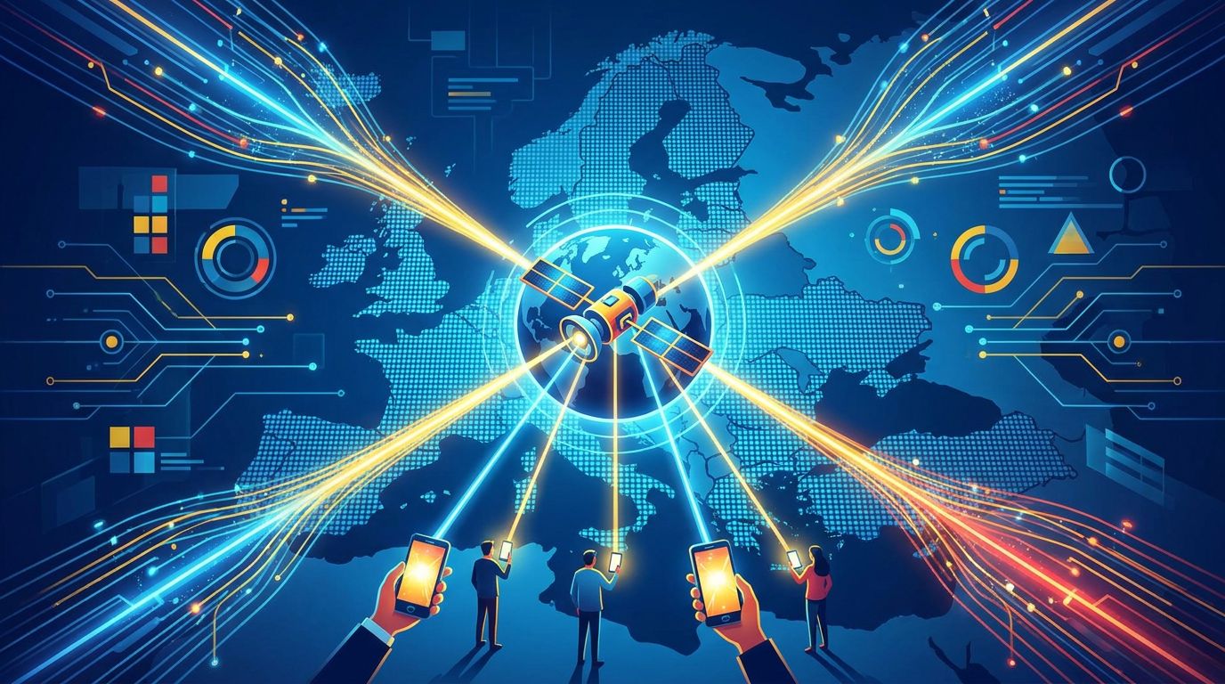 Rival european pentru Starlink: Deutsche Telekom, Orange, Vodafone și Telefonica pregătesc o alianță istorică pentru semnal prin satelit direct pe mobil