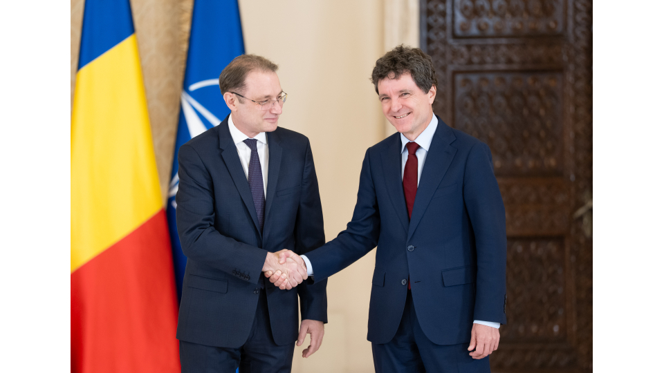 Luca Niculescu și Nicușor Dan la Palatul Cotroceni