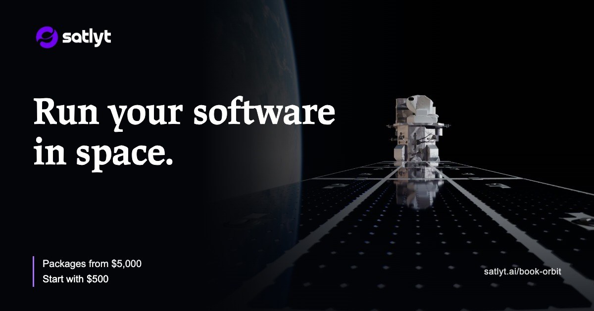 Startup-ul Satlyt atrage 8 milioane de dolari pentru software de calcul inteligent pe sateliți